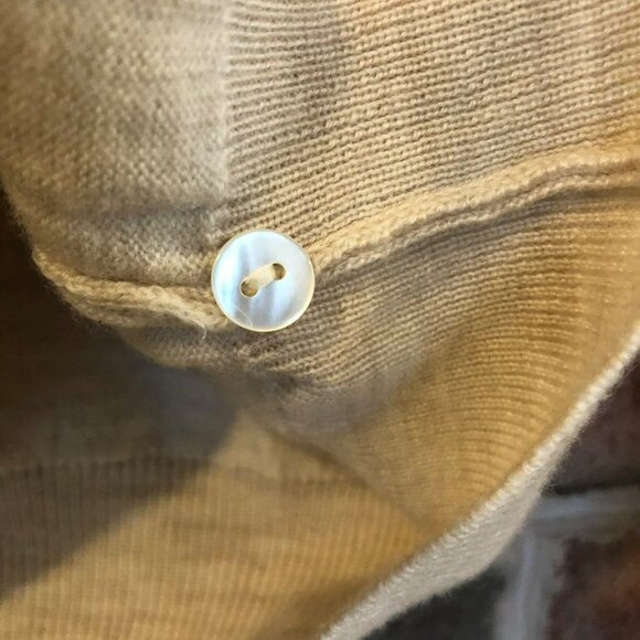 Brooks Brother Womens Ivory 100% Merino Wool Made in Italy LS Cardigan Sweater S - Picture 5 of 8